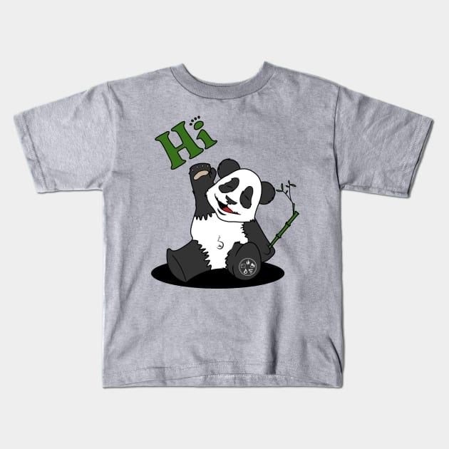 OTE Happy Panda Kids T-Shirt by OwnTheElementsClothing